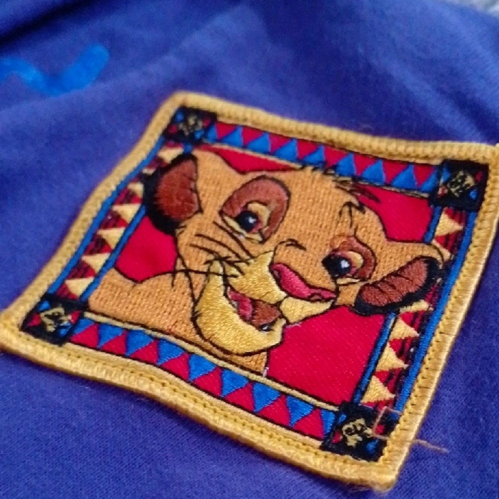 Vintage 90s Disney The Lion King Longsleeve Floral Dress - Picture 3 of 9